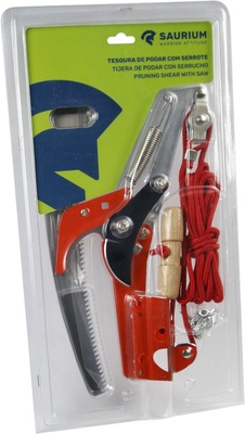 Tijera Poda con Serrucho y mango Telescopico 1,3mt- 2,5mt